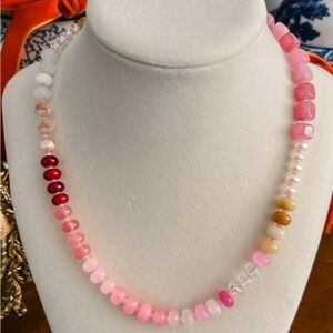 Beautiful Multicolor Sunset Beaded Necklace